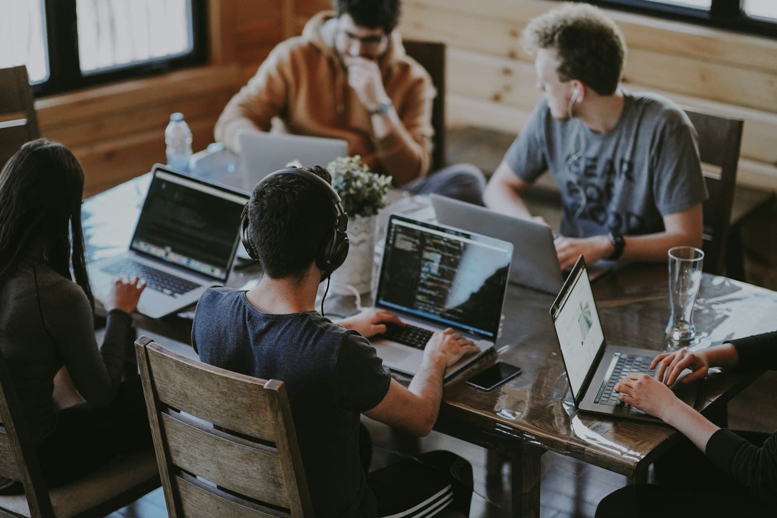 Stackrunner developers collaborating on a project
